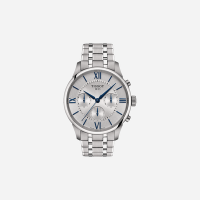 Tissot Chemin Des Tourelles Automatic Chronograph 42mm Silver Dial Stainless Steel Watch