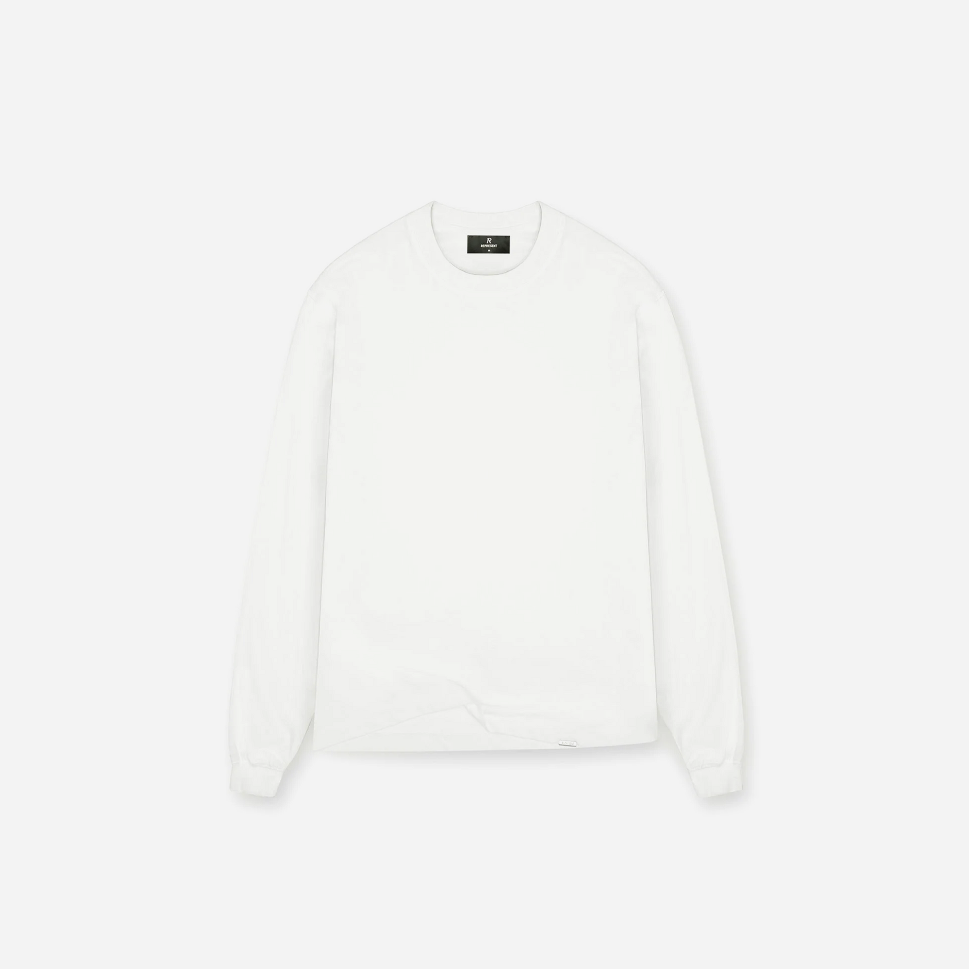 REPRESENT SS25 Initial Long Sleeve T-Shirt Flat White