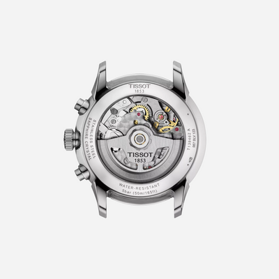 Tissot Chemin Des Tourelles Automatic Chronograph 42mm Silver Dial Stainless Steel Watch