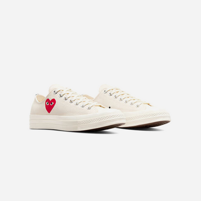 Converse Chuck Taylor All Star 70 Ox Comme des Garcons PLAY Single Heart Milk