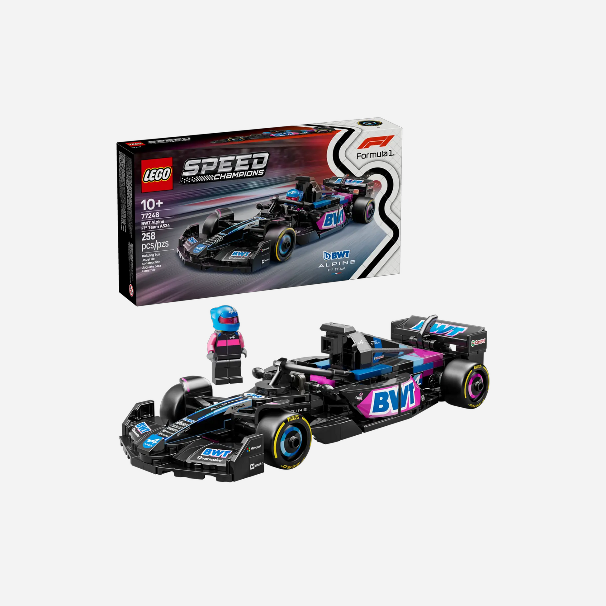LEGO X F1 BWT Alpine F1 Team A524 Race Car