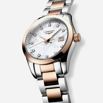 LONGINES CONQUEST CLASSIC WHITE 7612356212964
