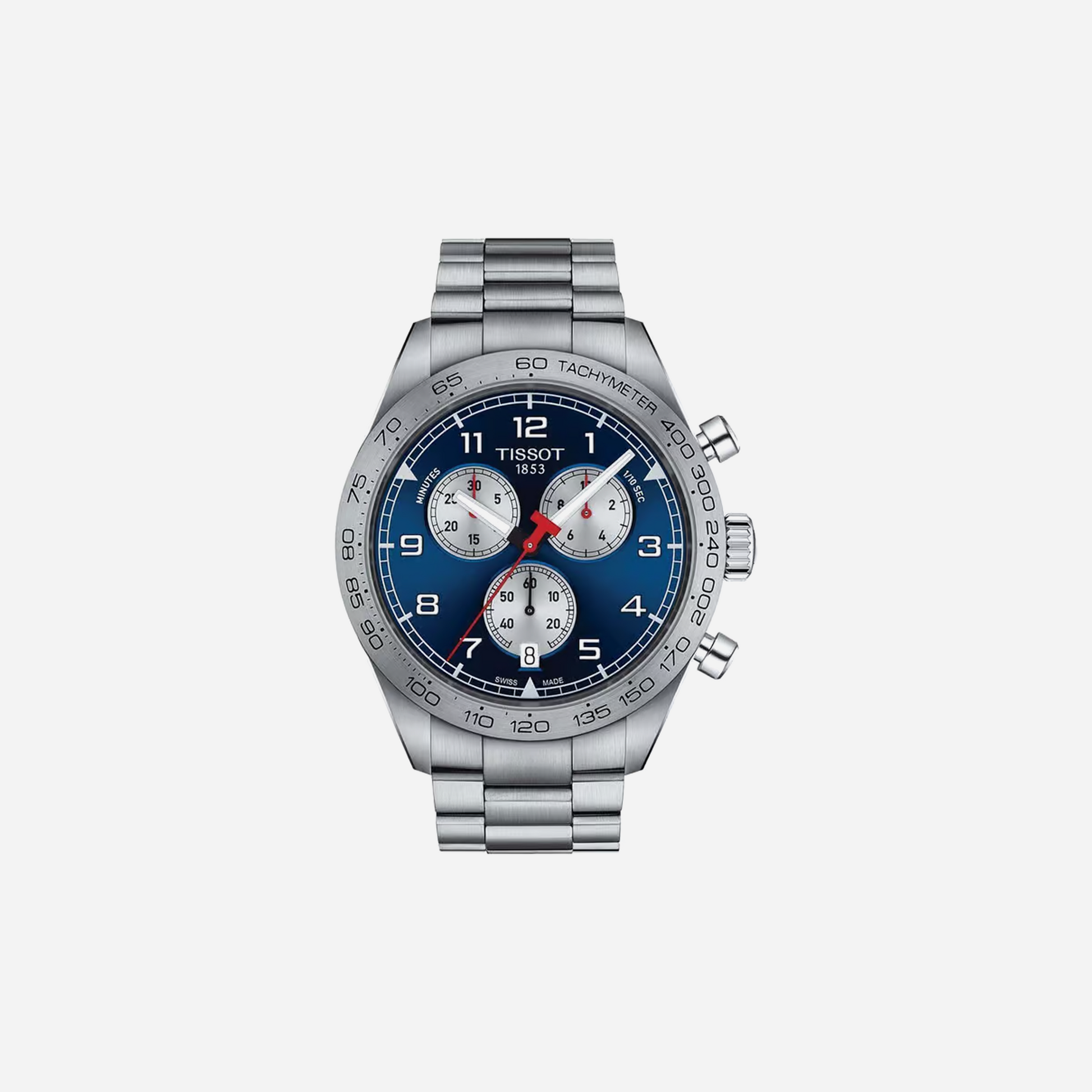 Tissot PRS 516 Chronograph Quartz Blue Dial 45mm Stainless Steel Bracelet Watch