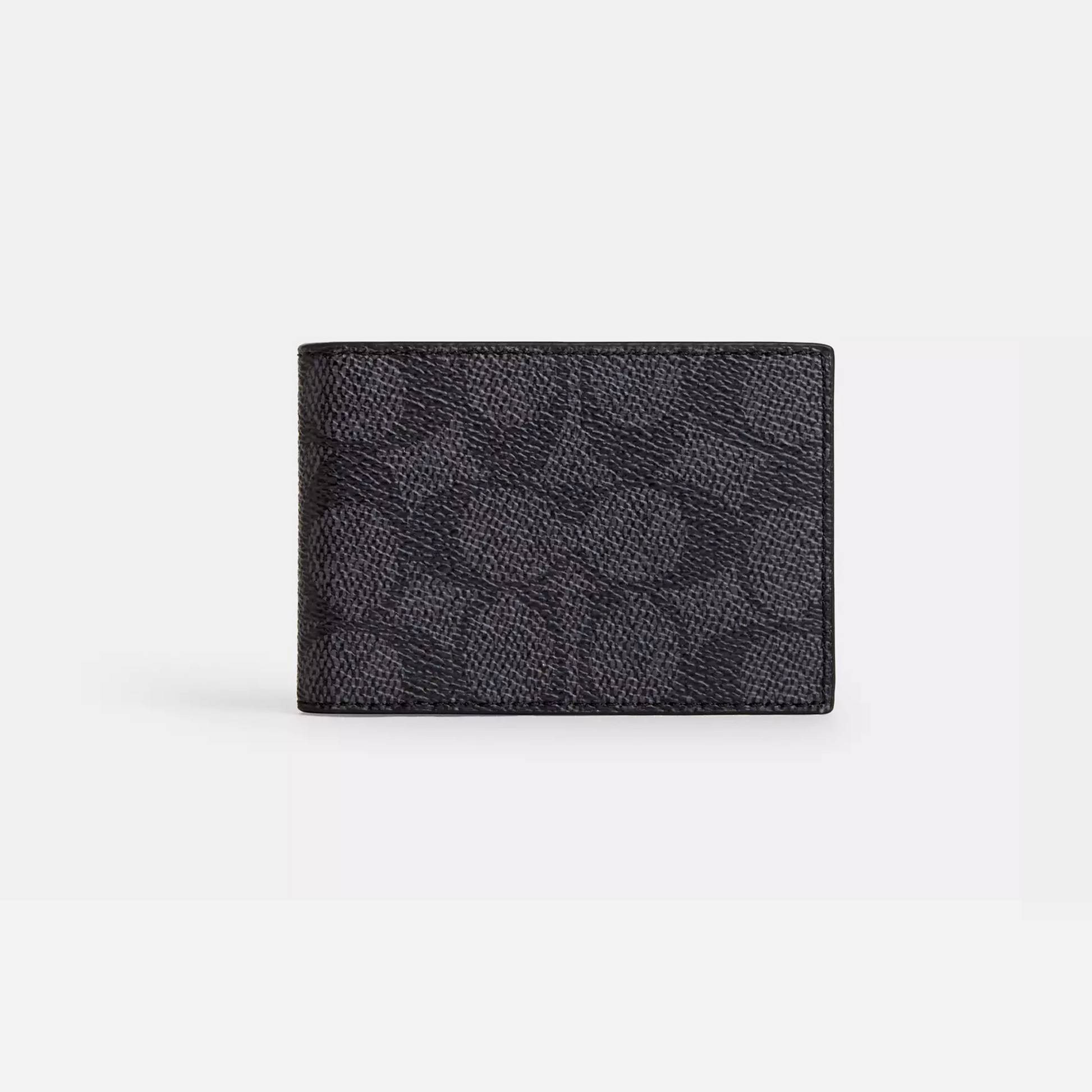 Coach Compact Billfold Wallet In Signature Canvas