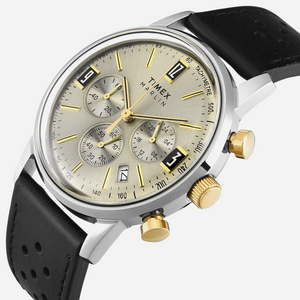 Timex Marlin 42mm Beige Round Dial Analog Men's Watch