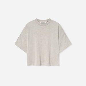 Fear Of God Essentials SS25 Womens Boxy Tee- Heather Stone