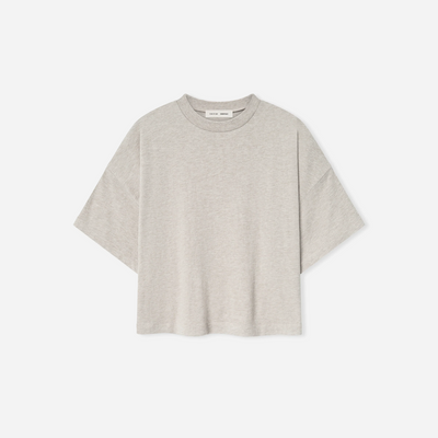 Fear Of God Essentials SS25 Womens Boxy Tee- Heather Stone