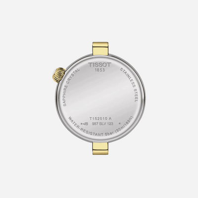 Tissot Desir White Mother of Pearl Dial 28mm Two Tone Grey/Yellow Gold Stainless Steel Watch