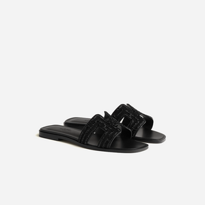 Hermes Oran sandal Noir