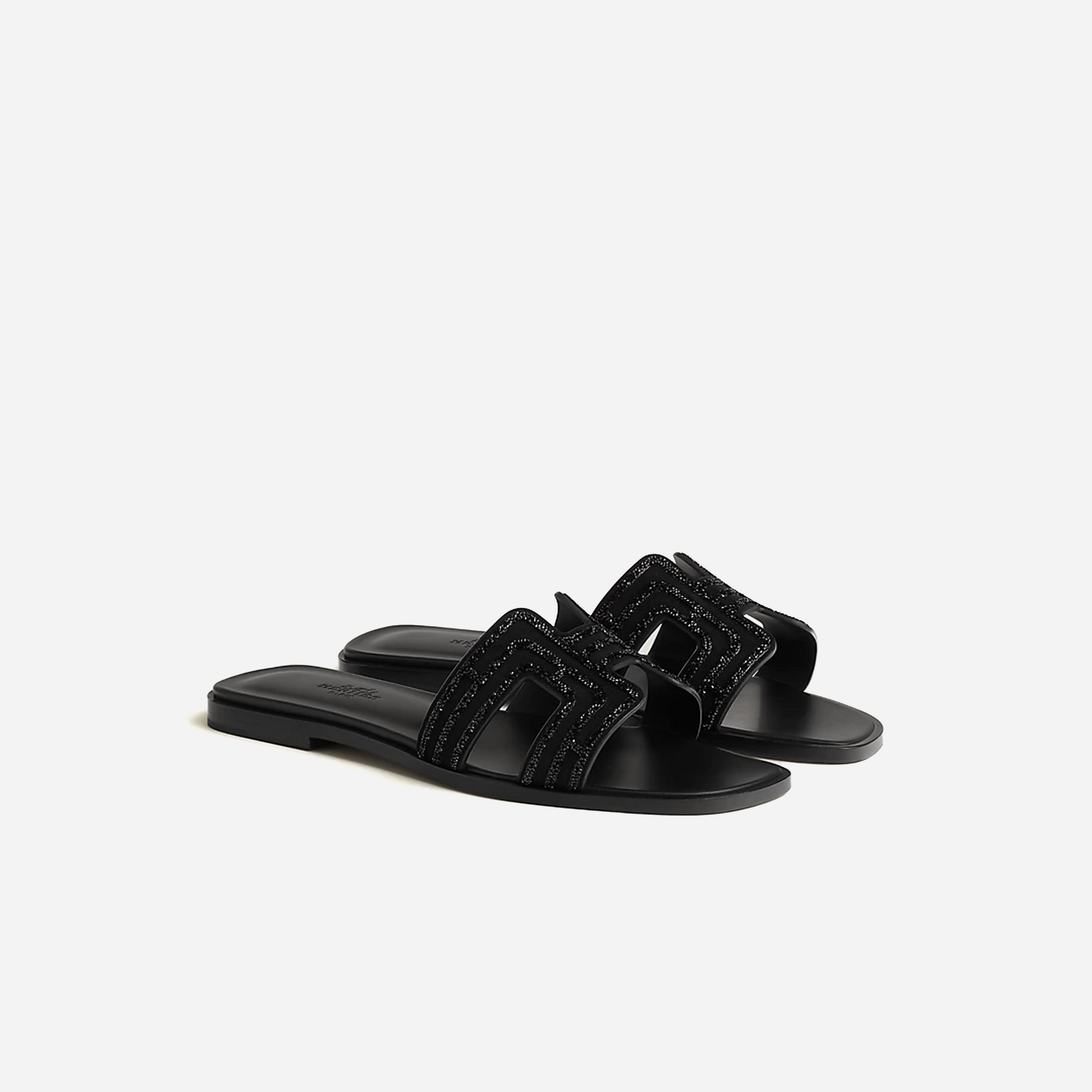 Hermes Oran sandal Noir