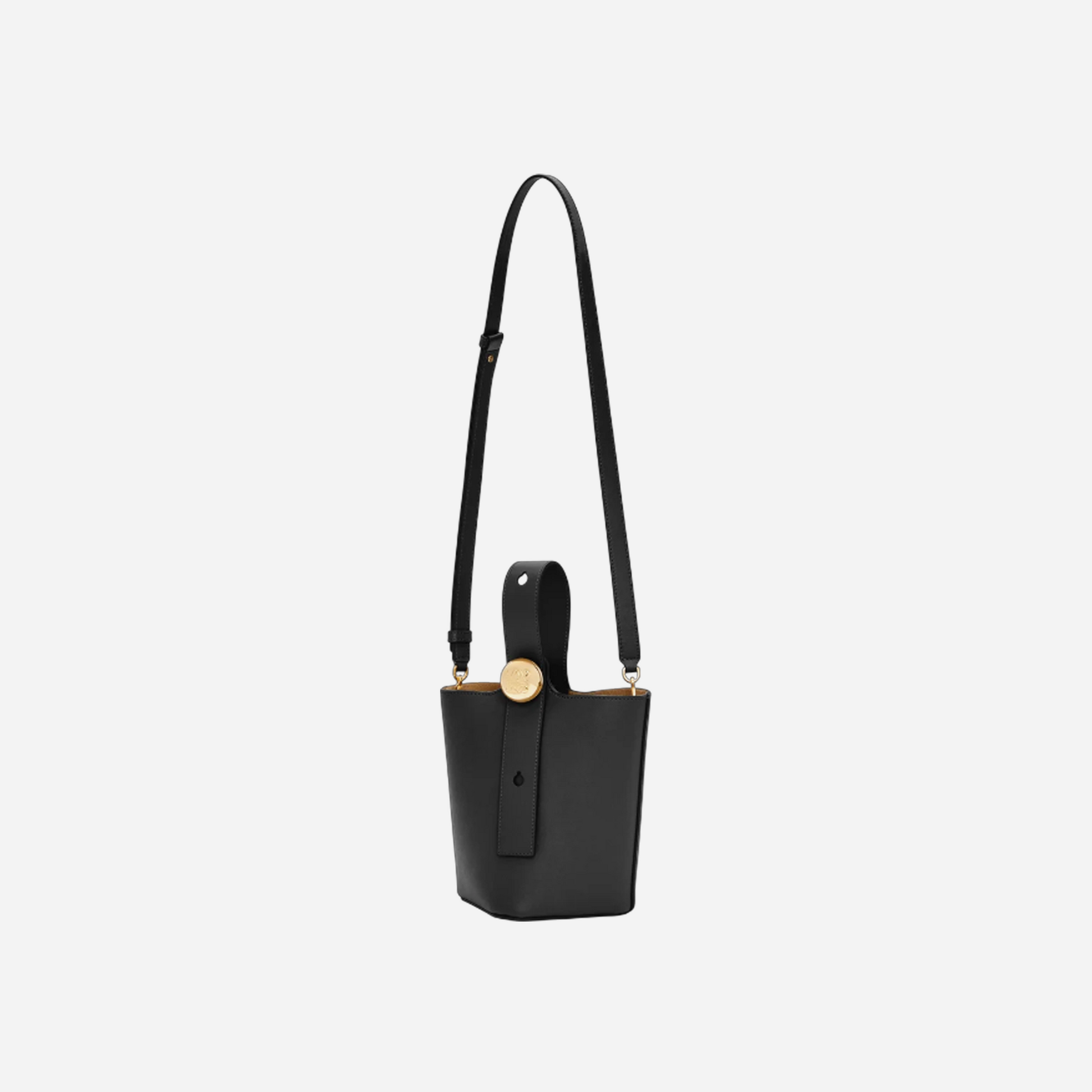 Loewe Mini Pebble Bucket Bag Black