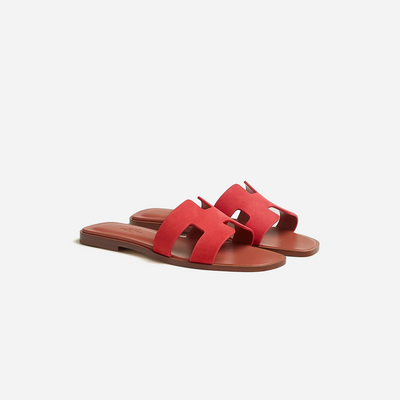 Hermes Oran sandal Rouge Cinétique