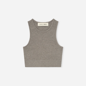 Fear Of God Essentials SS25 Womens Soft Rib Knit Sport Tank- Homestead Heather