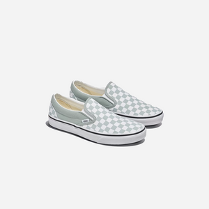 Vans Classic Slip-On Checkerboard Shoe Pure Grey / White