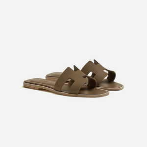 Hermes Oran sandal Étoupe