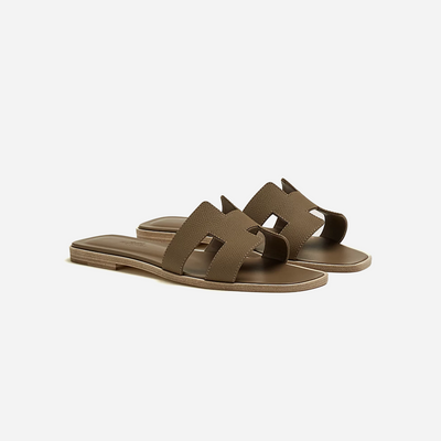 Hermes Oran sandal Étoupe