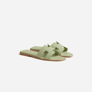 Hermes Oran sandal Vert De Mer