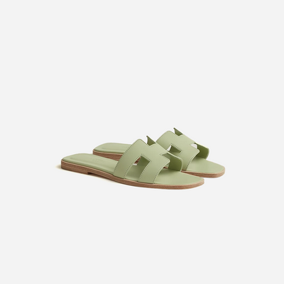 Hermes Oran sandal Vert De Mer