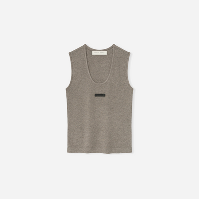 Fear Of God Essentials SS25 Womens Soft Rib Knit Tank- Homestead Heather