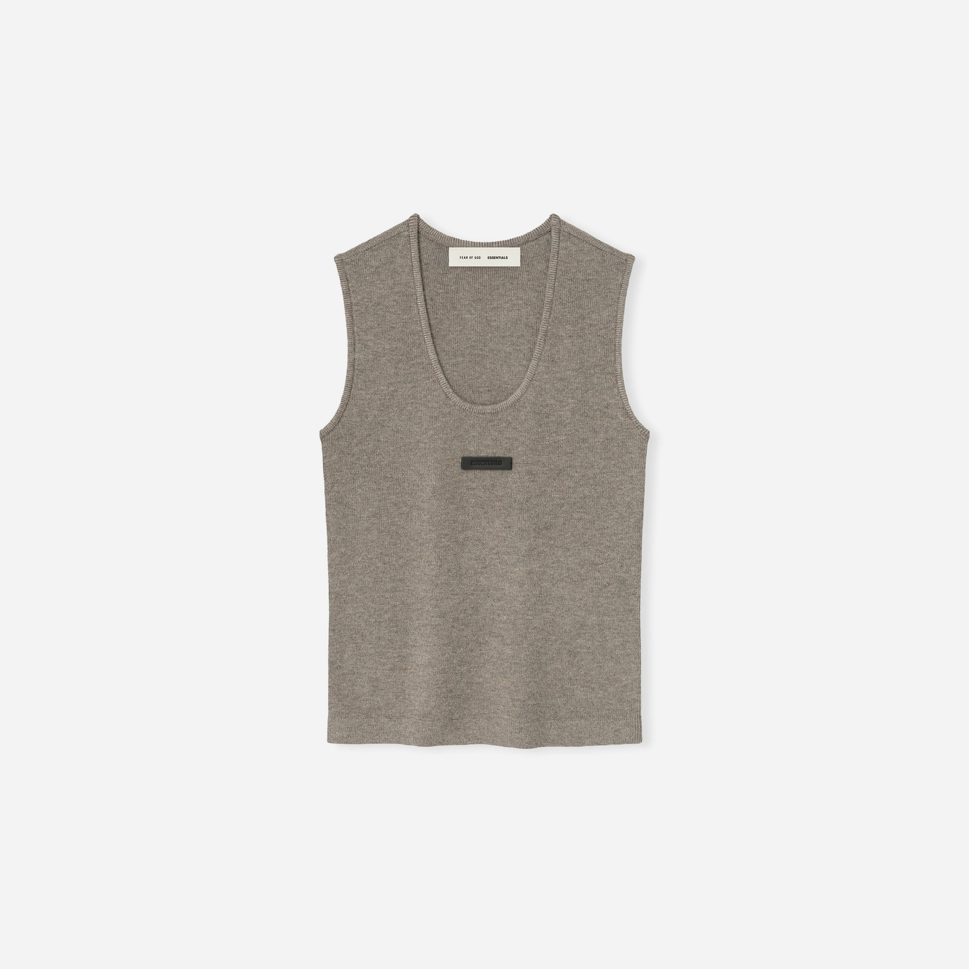 Fear Of God Essentials SS25 Womens Soft Rib Knit Tank- Homestead Heather