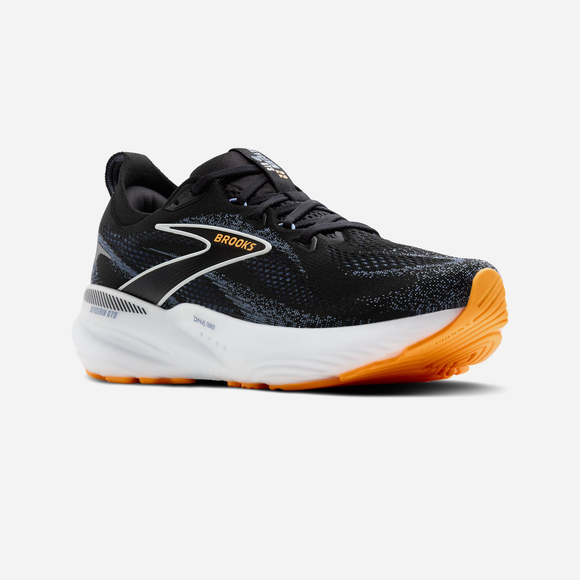 Brooks Glycerin 22 Black Country Blue Orange Pop