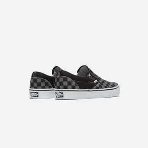 Vans Classic Slip-On Checkerboard Shoe Black / Pewter Grey