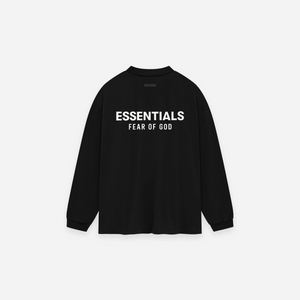 Fear Of God Essentials SS25 Jersey Long Sleeve T-Shirt Black