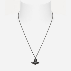 Vivienne Westwood Man. Trudy Pendant Necklace Black Cz