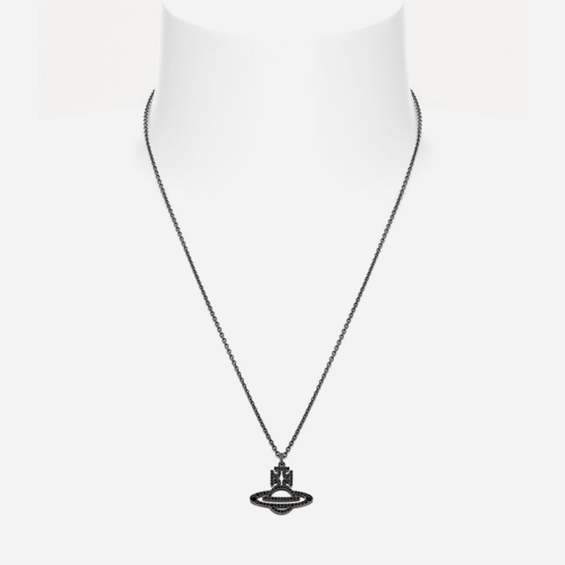 Vivienne Westwood Man. Trudy Pendant Necklace Black Cz