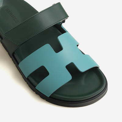 Hermes Chypre Sandal Bleu Citadin Vert Bouteille