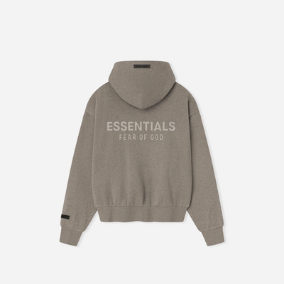 Fear Of God Essentials SS25 Classic Fleece Zip-Up Hoodie - Homestead Heather