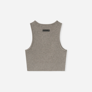 Fear Of God Essentials SS25 Womens Soft Rib Knit Sport Tank- Homestead Heather