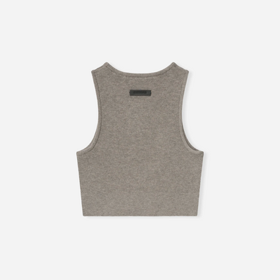 Fear Of God Essentials SS25 Womens Soft Rib Knit Sport Tank- Homestead Heather