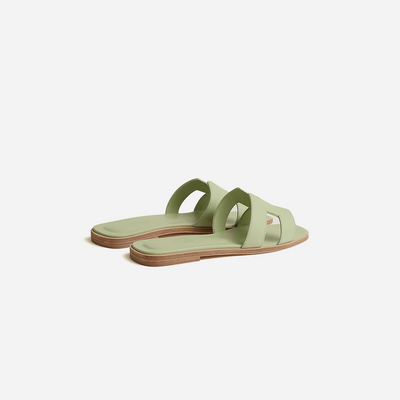 Hermes Oran sandal Vert De Mer