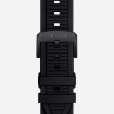 Tissot T-Race Black Silicone Strap Dark Grey Dial 45mm Quartz Chronograph Watch