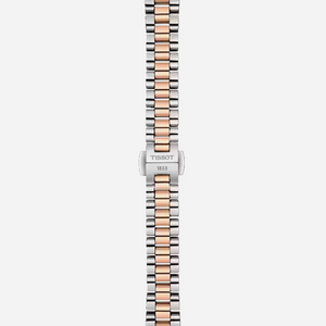 Tissot Desir White Mother-of-Pearl Dial 28mm Two Tone Grey/Rose Gold Stainless Steel Watch