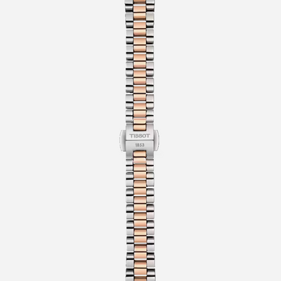 Tissot Desir White Mother-of-Pearl Dial 28mm Two Tone Grey/Rose Gold Stainless Steel Watch