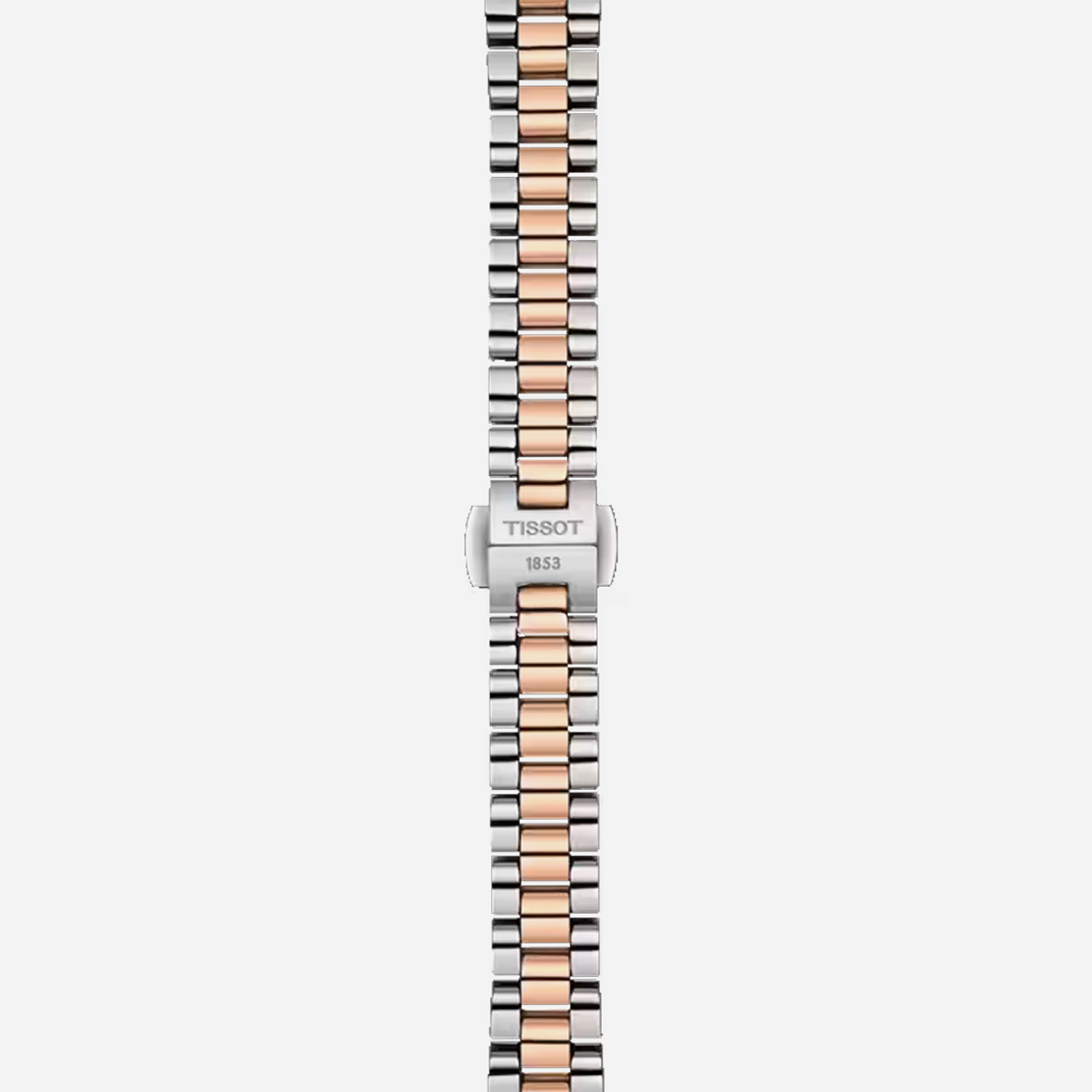 Tissot Desir White Mother-of-Pearl Dial 28mm Two Tone Grey/Rose Gold Stainless Steel Watch