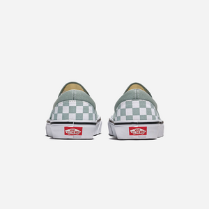 Vans Classic Slip-On Checkerboard Shoe Pure Grey / White