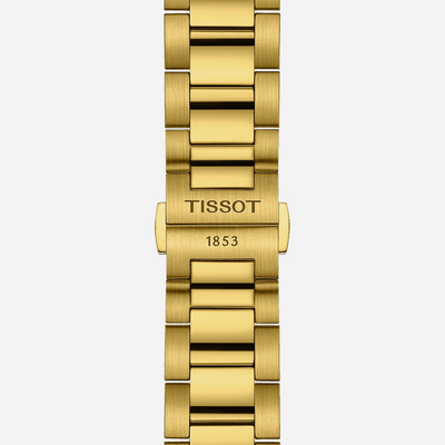 Tissot PR 100 Chronograph Silver Dial Yellow Gold PVD Stainless Steel Quartz Watch