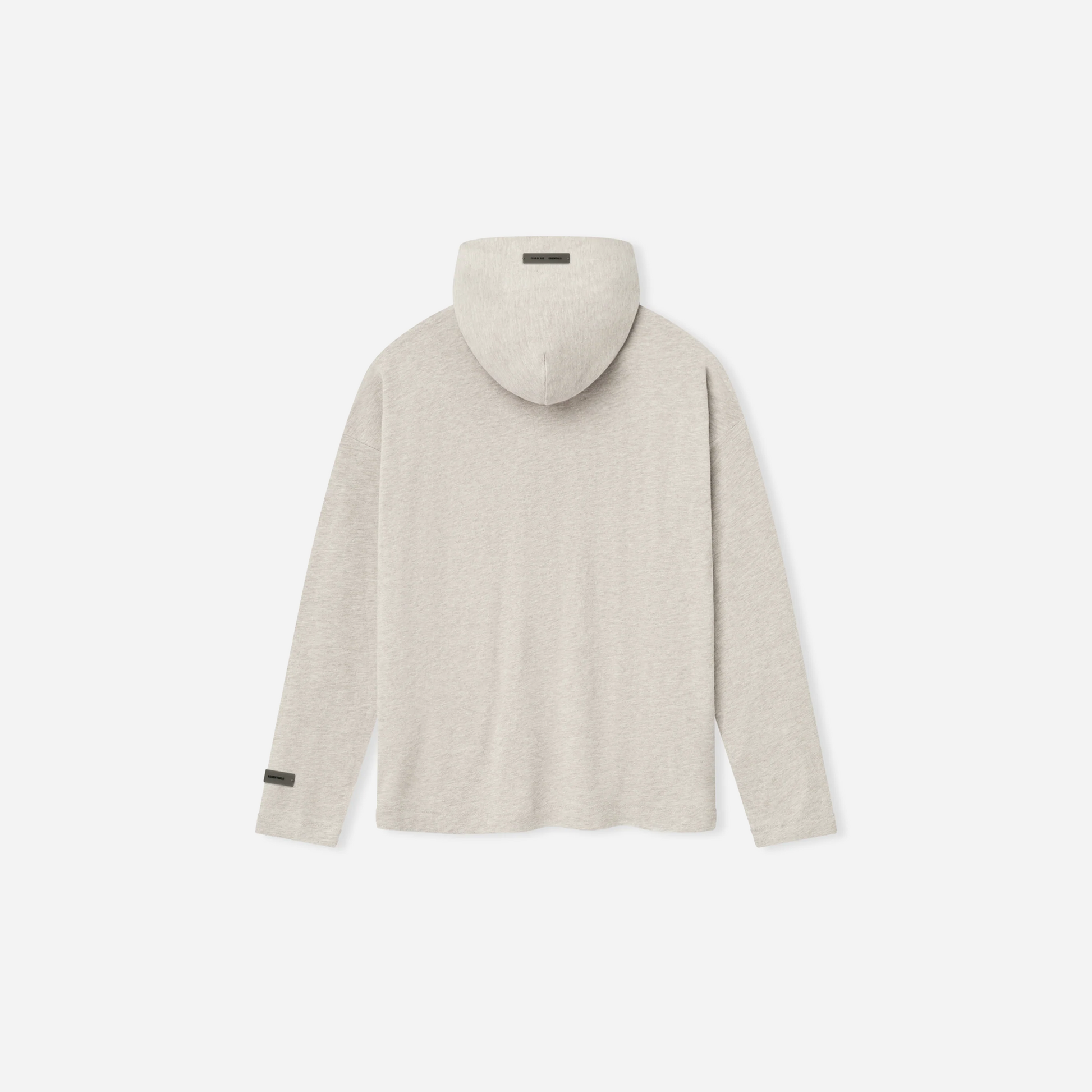 Fear Of God Essentials SS25 Womens Long Sleeve Jersey Hoodie- Heather Stone