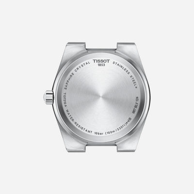 Tissot PRX Quartz 35mm Red Dial Grey Stainless Steel Watch