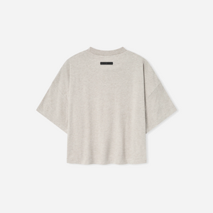 Fear Of God Essentials SS25 Womens Boxy Tee- Heather Stone