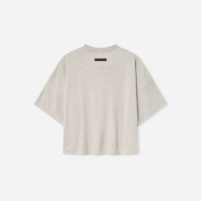 Fear Of God Essentials SS25 Womens Boxy Tee- Heather Stone