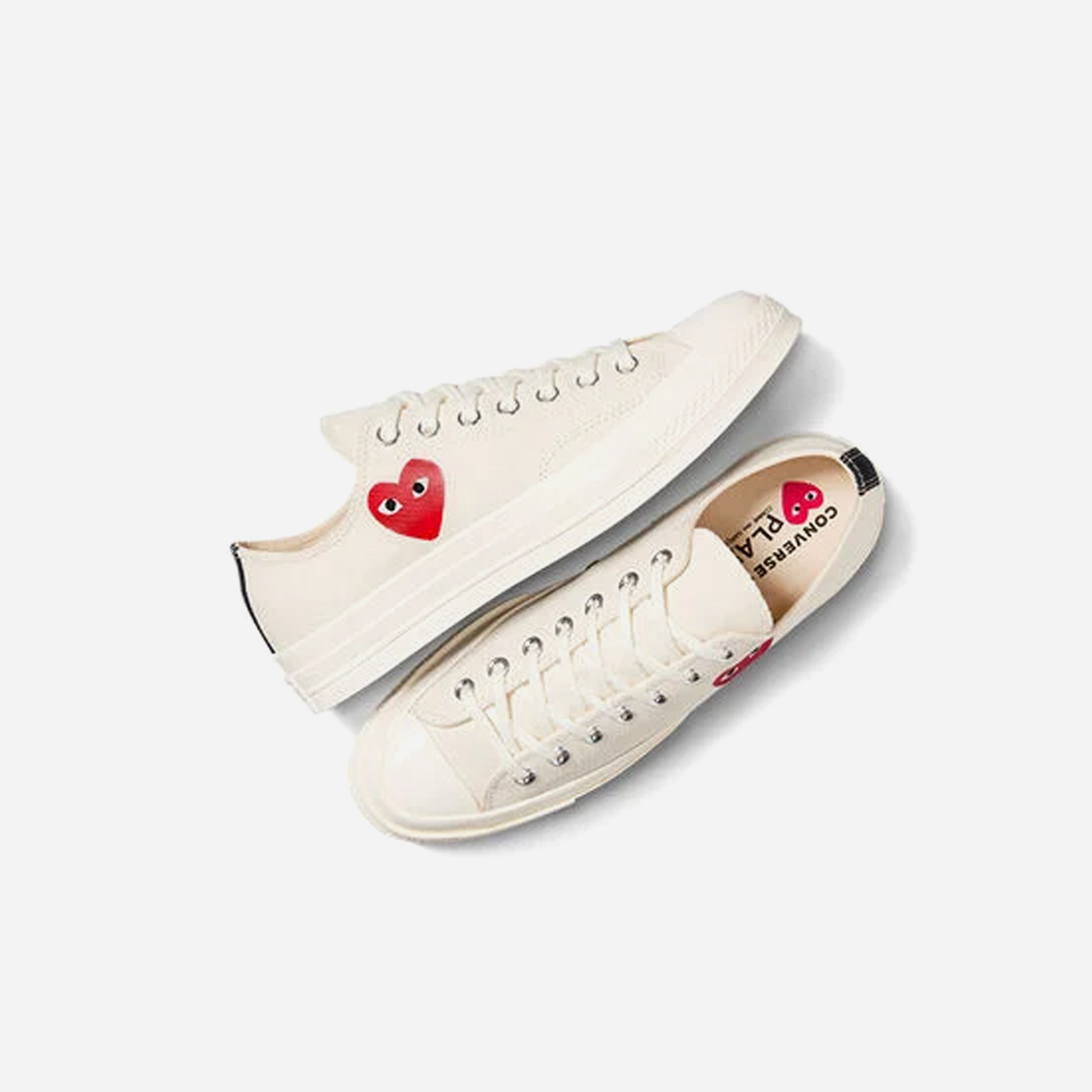 Converse Chuck Taylor All Star 70 Ox Comme des Garcons PLAY Single Heart Milk