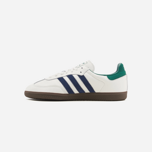 Adidas Samba OG Shoes Navy White Collegiate Green