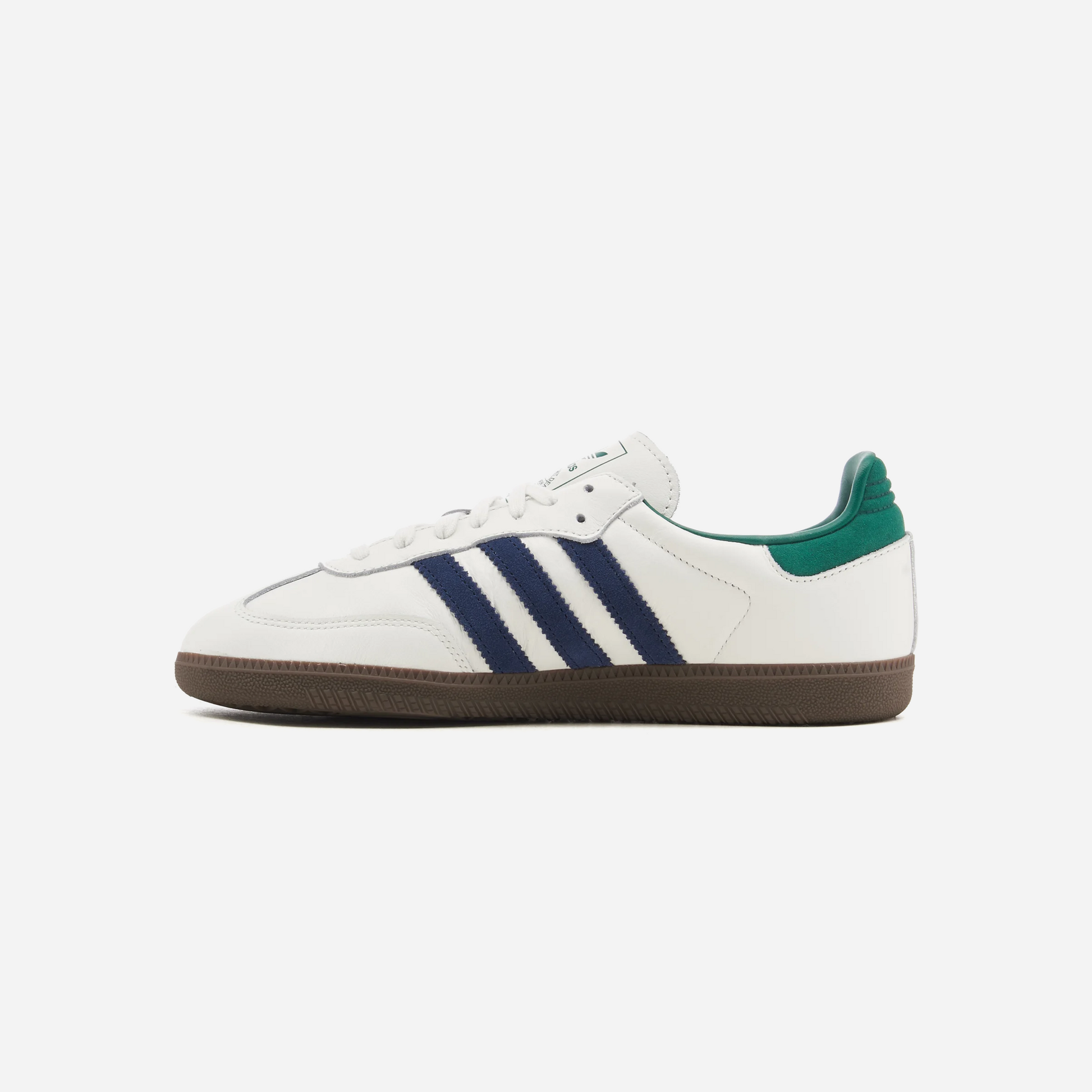 Adidas Samba OG Shoes Navy White Collegiate Green