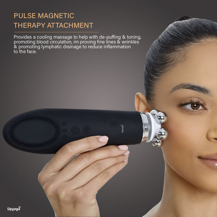 Upyogaa Multi-Functional Face Care Wand with 6 Interchangeable Attachment Heads