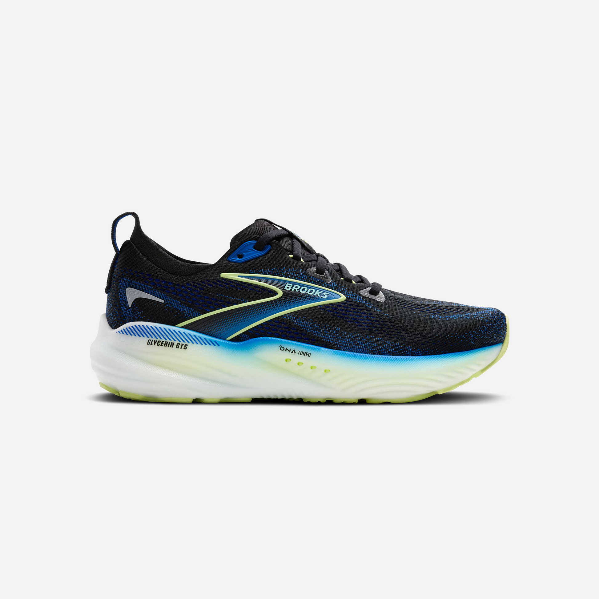 Brooks Glycerin 22 Black Cobalt Neo Yellow