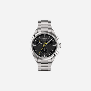 Tissot PR 100 Tour de France Black Dial Grey Stainless Steel Quartz Watch